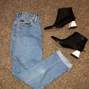 Vintage Ralph Lauren light wash cropped jeans